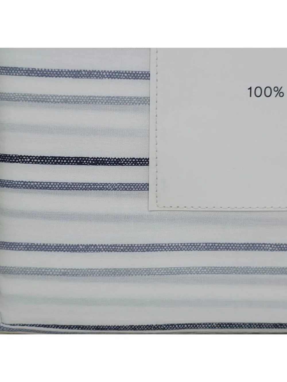 Tommy Hilfiger 100% Cotton Percale Sheet Set Twin XL Seaport Stripe Blue & White